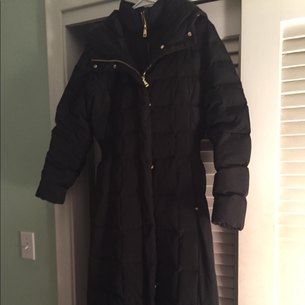 Cole haan quilted coat with inner bib size S